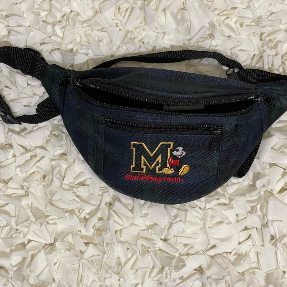 Mickey Disney World Tartan Plaid Fanny Pack